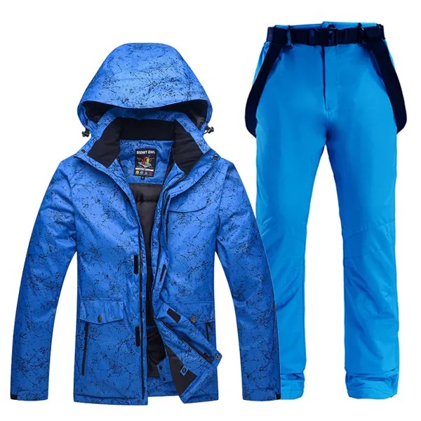 -30 мужской и женский зимний костюм, комплекты для сноуборда, зимняя уличная спортивная одежда, водонепроницаемый костюм, лыжная куртка + брюки с поясом