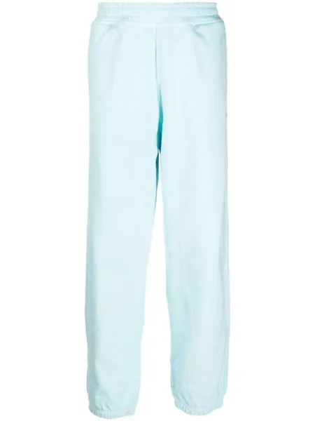 Stussy спортивные брюки с вышитым логотипом, синий