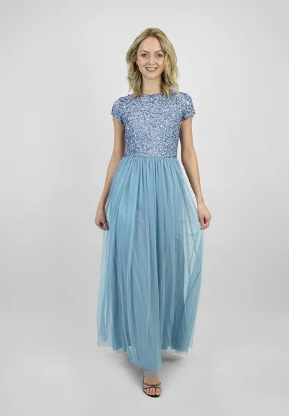 Платье для выпускного вечера PICASSO CAPPED Lace & Beads, цвет blue