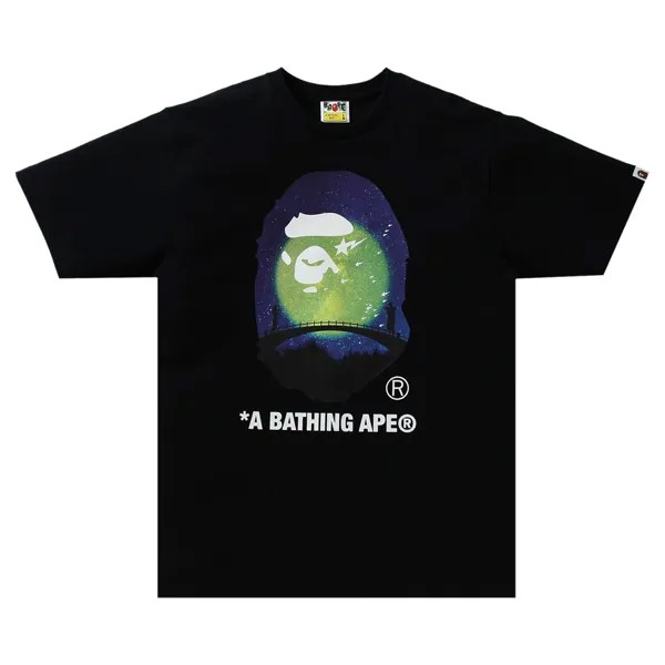 BAPE The Star Festival Футболка с головой обезьяны, черная