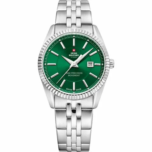 Наручные часы SWISS MILITARY BY CHRONO SM34066.08, зеленый, серебряный