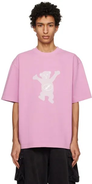 Розовая футболка Тедди We11done