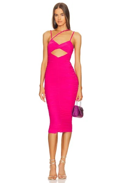 Платье миди Michael Costello x REVOLVE Davie, цвет Hot Pink