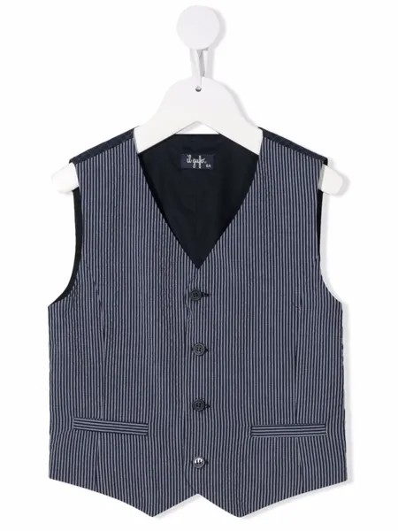Il Gufo striped cotton waistcoat