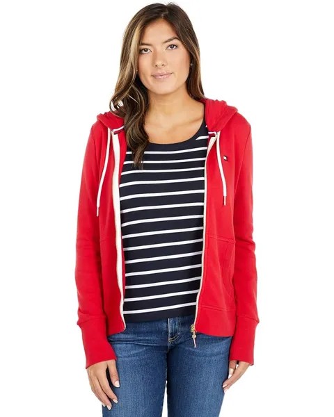 Худи Tommy Hilfiger Flag Zip, цвет Scarlet