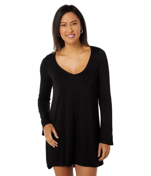 Платье Michael Lauren, Kyle Long Sleeve V-Neck Dress