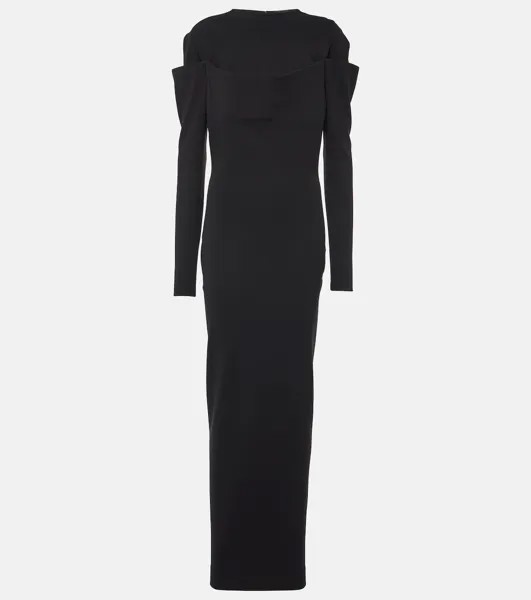 Платье макси Sabre из джерси Jacquemus, черный