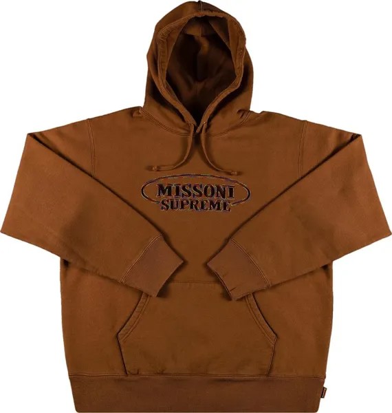 Толстовка Supreme x Missoni Hooded Sweatshirt 'Brown', коричневый