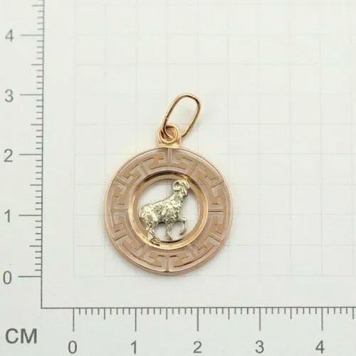 Подвеска GOLD CENTER, красное золото, 585 проба