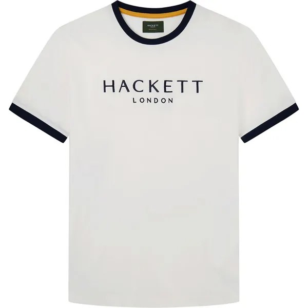 Футболка с коротким рукавом Hackett Heritage Classic, белый