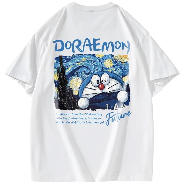 Футболка унисекс Doraemon, темно-синий
