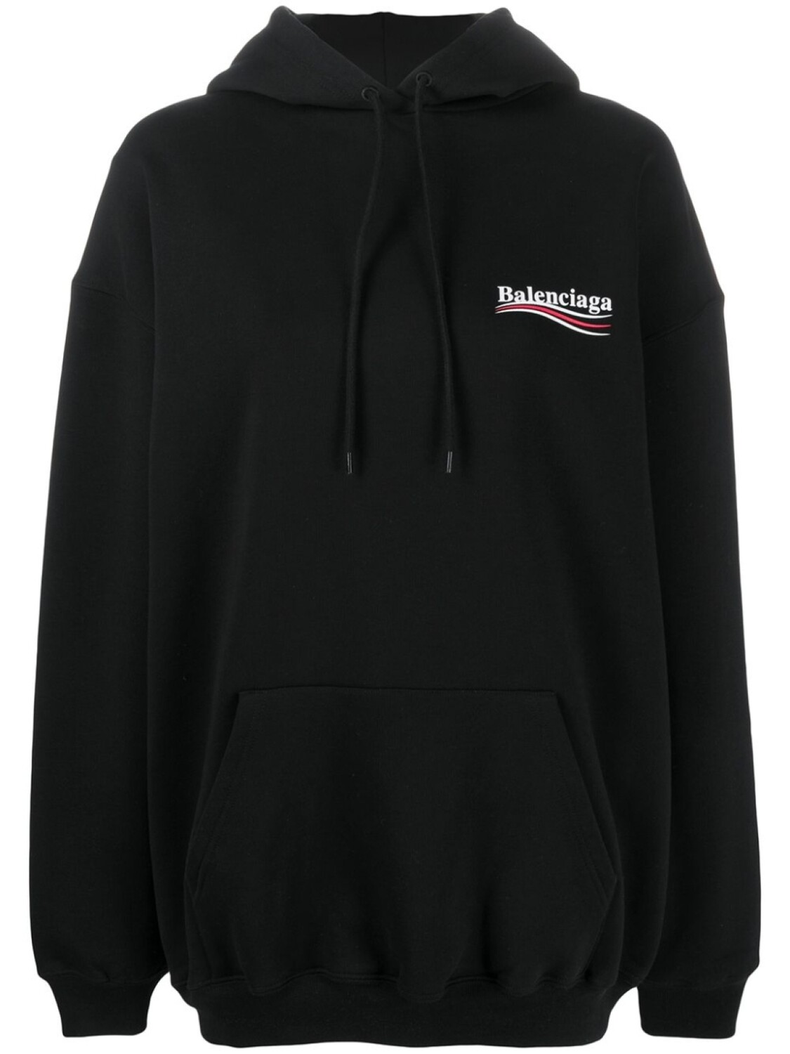 Balenciaga худи с логотипом, черный