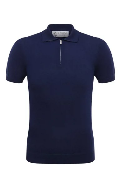 Поло из хлопка и шелка Il Borgo Cashmere
