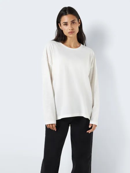 Свитер Noisy may Lockeres Langarm Basic Shirt NMMATHILDE, белый