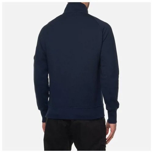 Мужская толстовка C.P. Company Full Zipped Diagonal Raised Fleece синий, Размер XL