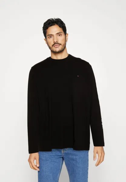 Футболка с длинным рукавом LOGO LONG SLEEVE Tommy Hilfiger, черная