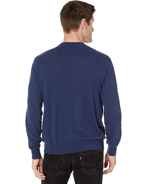 Свитер Robert Graham Drifters Long Sleeve Sweater, темно-синий