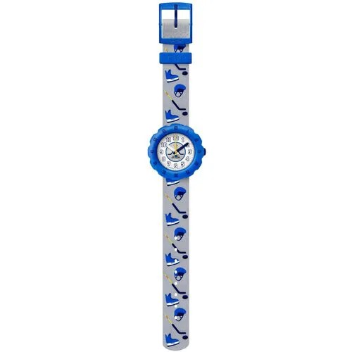 Наручные часы Flik Flak, кварцевые, корпус пластик, ремешок текстиль, серый