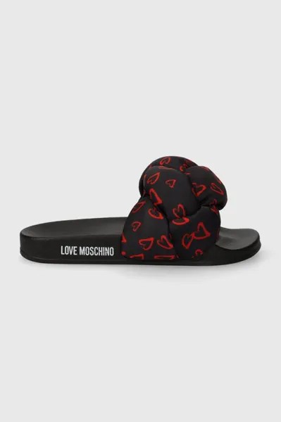 Шлепки Love Moschino, черный