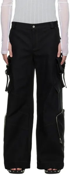 Черные брюки карго с несколькими карманами Dion Lee