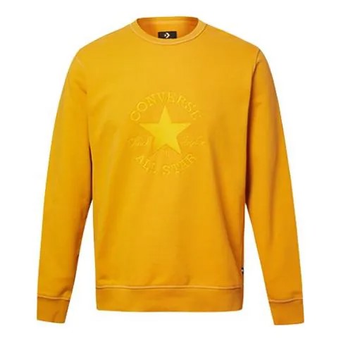 Толстовка Men's Converse Logo Printing Round Neck Pullover Yellow, желтый