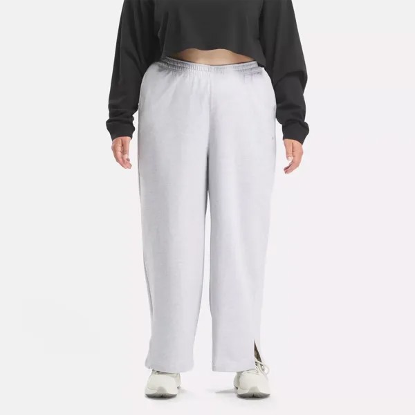 Классические широкие прямые брюки (большие размеры) Reebok, светло-серый