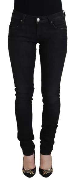 Джинсы ACHT Черные хлопковые облегающие женские повседневные джинсовые брюки Tag s. W26 Рекомендуемая розничная цена 260 долларов США