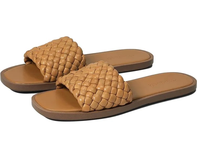 Сандалии Madewell The Suzi Slide Sandal in Woven Leather, цвет Toffee