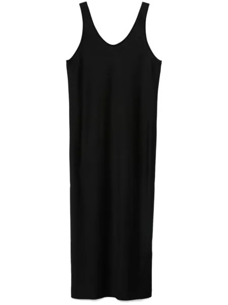 Carven длинное платье-трапеция, черный