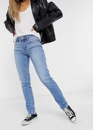 Узкие джинсы цвета индиго American Eagle-Голубой