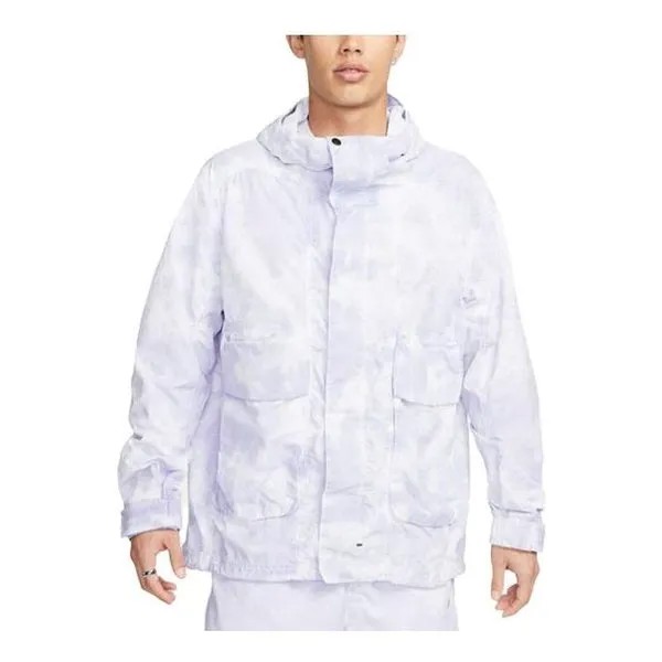 Куртка Nike Sportswear Tech Pack Woven Hooded Jacket 'Indigo Haze White', индиго