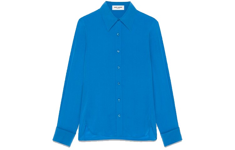 SAINT LAURENT Женская рубашка, цвет Blue