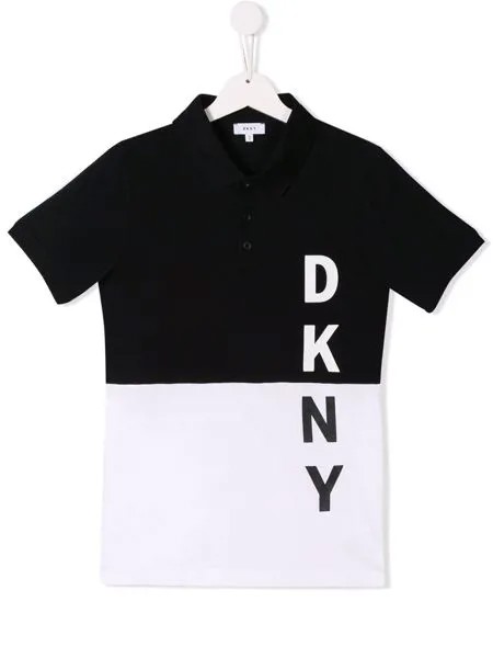 Dkny Kids двухцветная рубашка поло