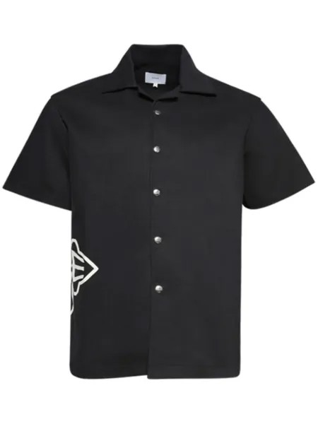 RHUDE футболка с логотипом Cross, черный