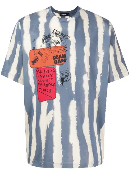 Dsquared2 zebra-print logo T-shirt