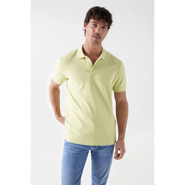 Поло Salsa Jeans Basic Regular Fit, зеленый