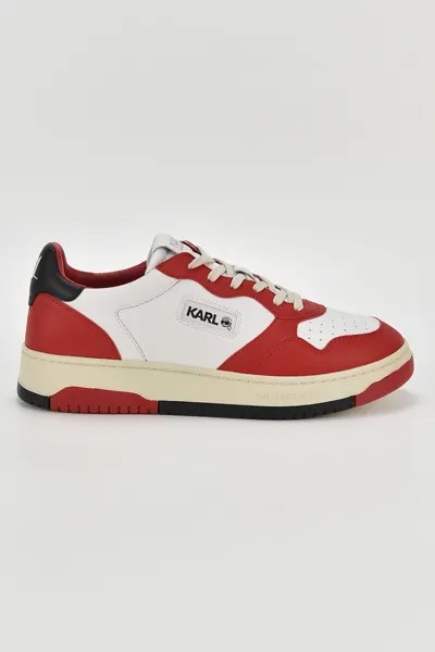 Кожаные кроссовки Krew с логотипом Karl Lagerfeld, красный