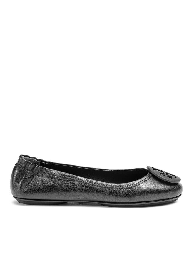 Балетки Minnie Travel Ballet With Logo Tory Burch, черный