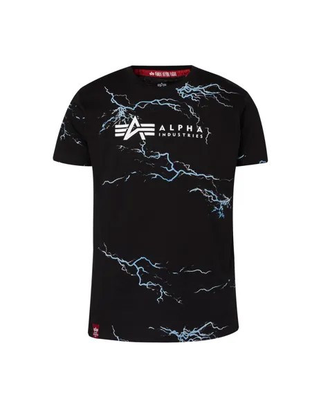 Футболка с подсветкой Alpha Industries, черный