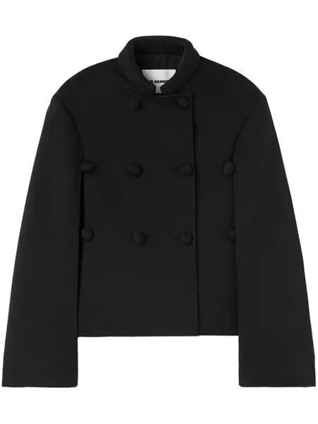 Jil Sander шерстяной пиджак оверсайз, черный