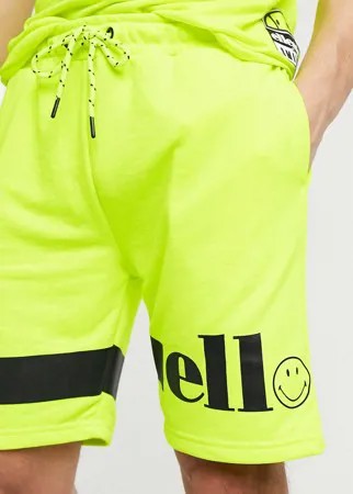 Желтые трикотажные шорты ellesse x Smiley-Желтый