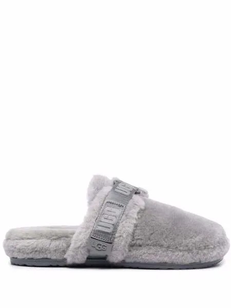 UGG слиперы из овчины с логотипом