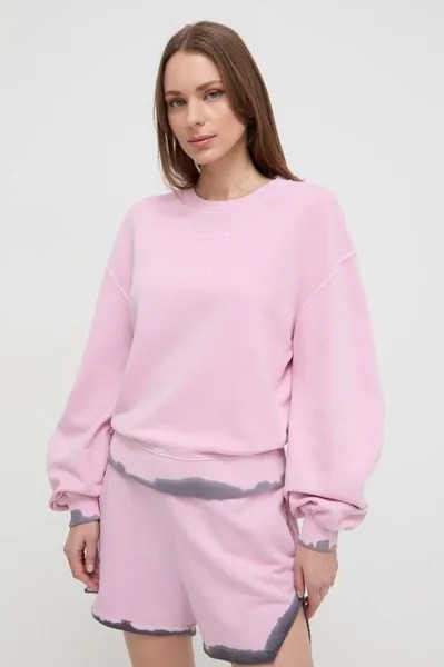 Хлопковая толстовка Pinko, розовый