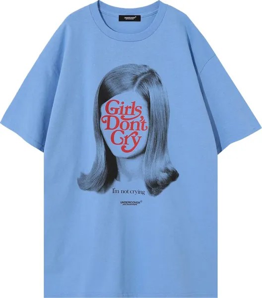 Футболка Undercover x Verdy Girls Don't Cry T-Shirt 'Light Blue', синий