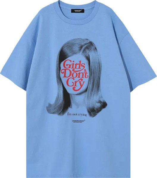 Футболка Undercover x Verdy Girls Don't Cry T-Shirt 'Light Blue', синий