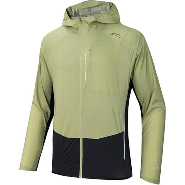 Тренчкот из коллекции Running Men Wild Path Green/Indigo Grey Anta, зеленый/серый/индиго