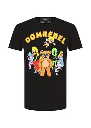 Хлопковая футболка DOMREBEL