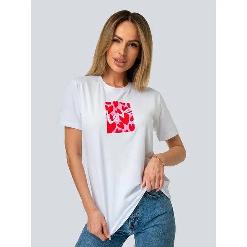 Футболка HappyFox, размер 46, белый