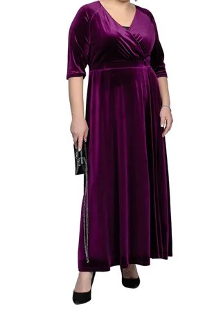 Вечернее платье женское SVESTA R1042 бордовое 58