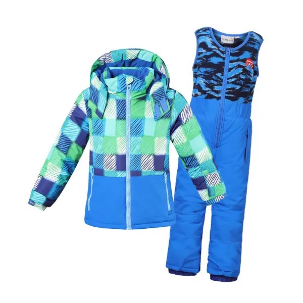 Лыжные костюмы для мальчиков, водонепроницаемые спортивные детские комплекты, ветрозащитная куртка с капюшоном, комбинезоны, детская улич...